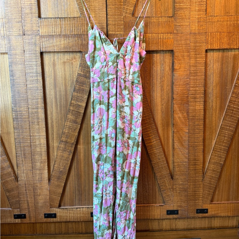 Zara floral backless dress